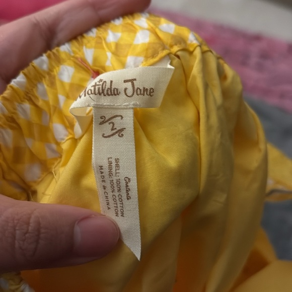 Yellow Eyelet Dress Matilda Jane - Picture 4 of 4